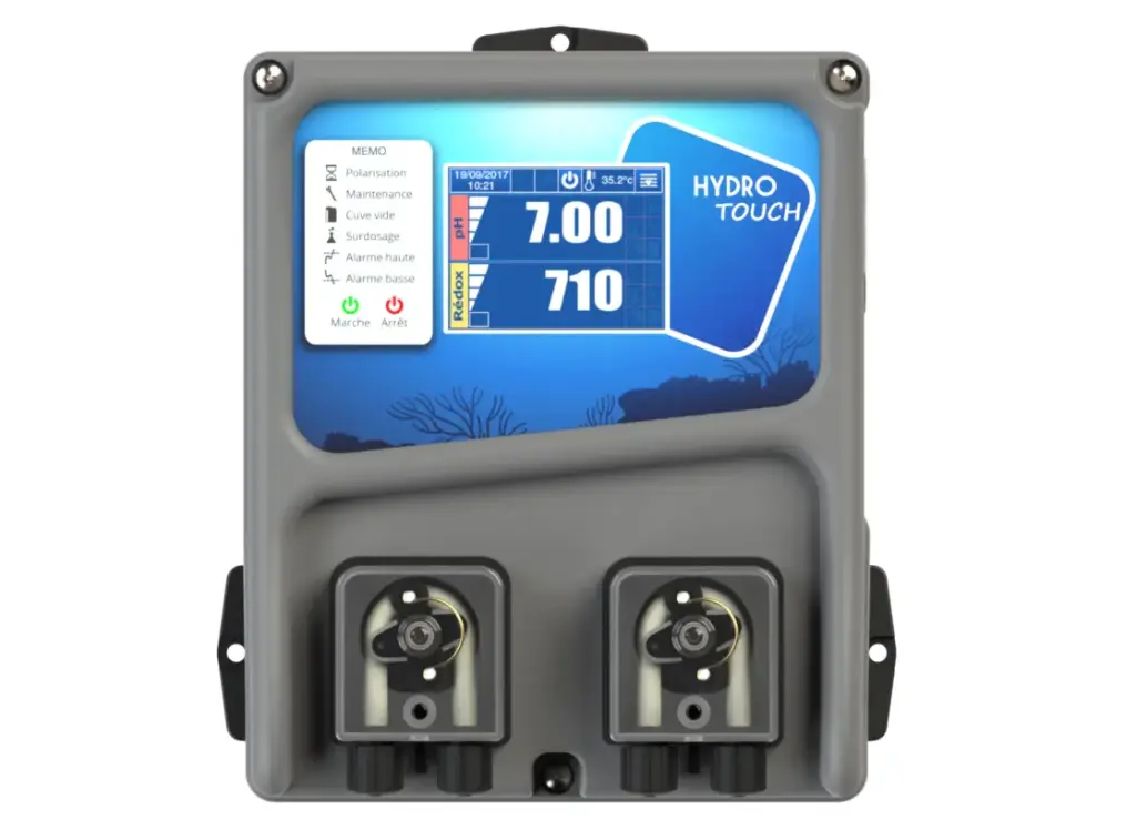 Boîtier HYDRO'Touch pH/Redox pompes 2,4l/h Syclope