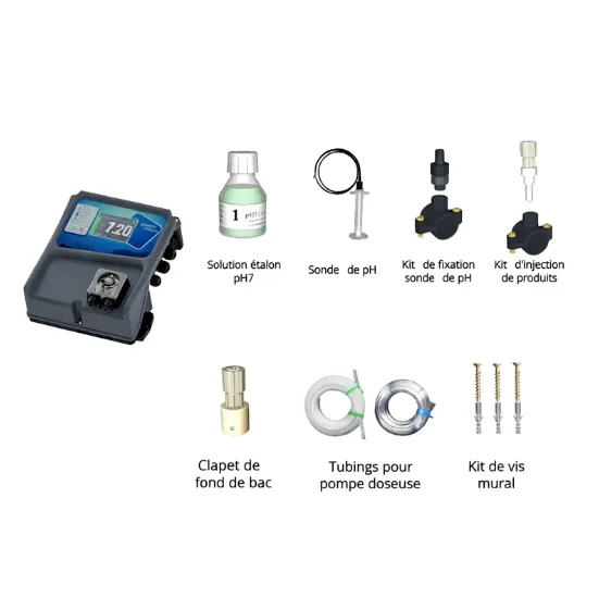 Système de régulation HYDRO'Touch pH pompe 2,4L/h Syclope HYT0104